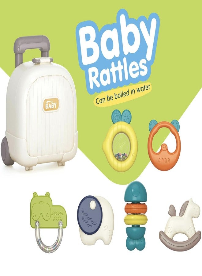 BeFunky Baby Rattle Toys 0-6 Months, Teething Toys 3-6 Months, Infant Rattles Teethers 6 Pieces Set with Case for Newborn Babies 0-12 Months Boys and Girls - Image 2